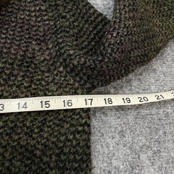 Prana Hunter Tunic Sweater Womens Medium Green Multi Shade Cowl Acrylic Wool - Picture 7 of 9